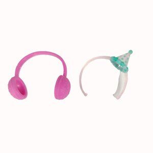 Lol Surprise Headband Birthday Party Hat And Pink Ear Muffs Replacement Accessor